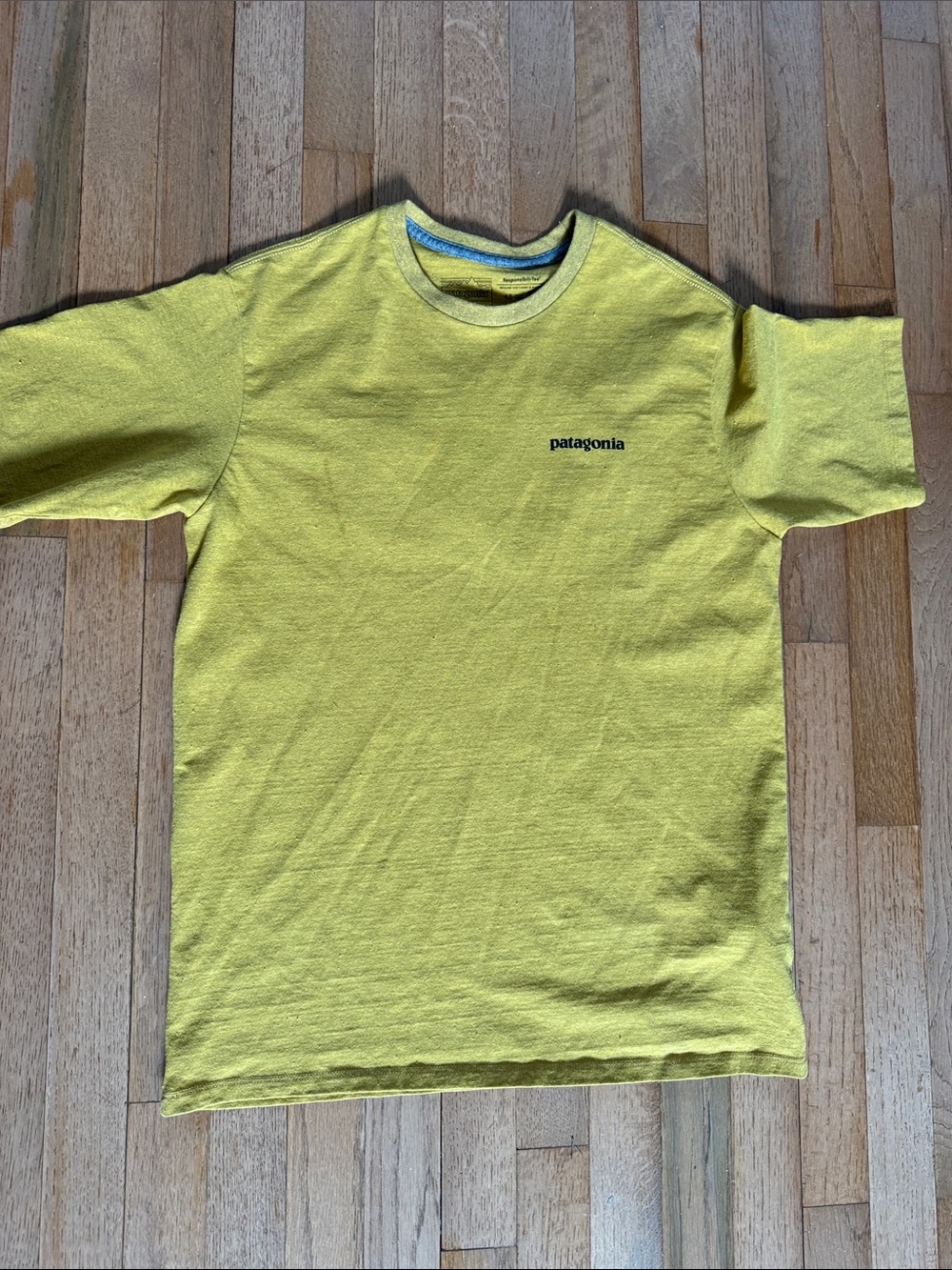 Patagonia Yellow Short-Sleeve Logo Tee